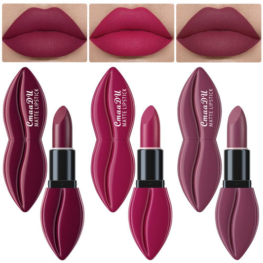 2Pcs Matte Velvet Lipstick - Long Lasting Waterproof Smudge Proof 24 Hours Lip Stick