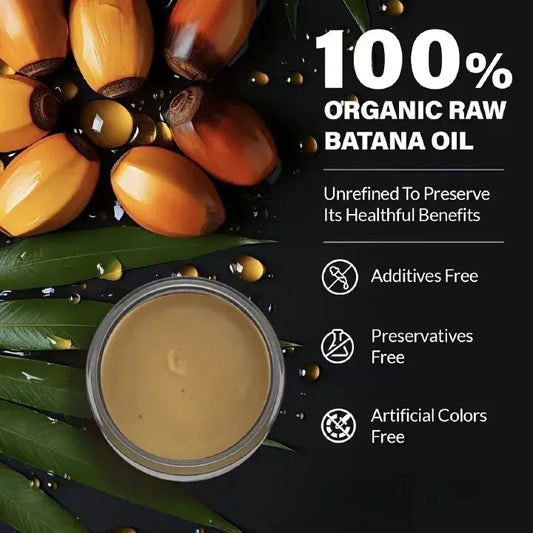 100% Pure Organic Batana Oil Hair Growth Mask - Natural Hair Treatment & Nourishing for Hair Loss Reduction, Anti-Breakage & Growth.