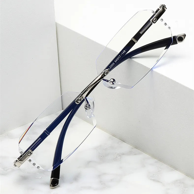 TR90 Diamond Side Scrap Photochromic, Anti-Blue Light Blocking & UV Protection Anti Glare Glasses