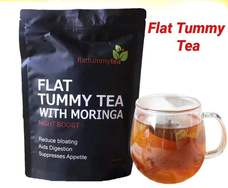 Premium Weight Loss Flat Tummy Tea with Moringa – Tummy & Body Slimming Tea Bags