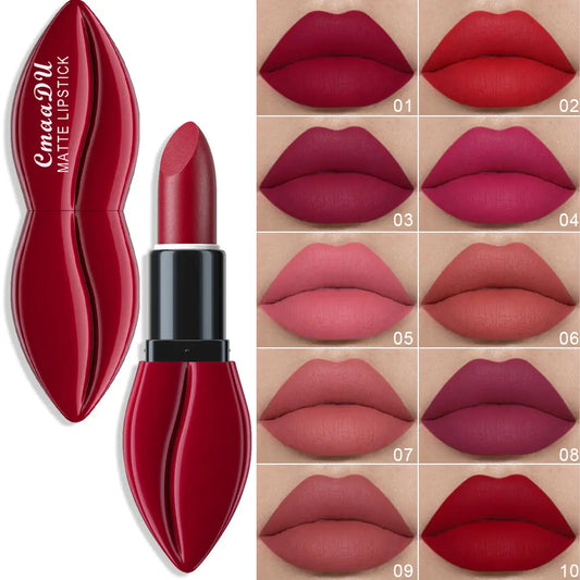 2Pcs Matte Velvet Lipstick - Long Lasting Waterproof Smudge Proof 24 Hours Lip Stick