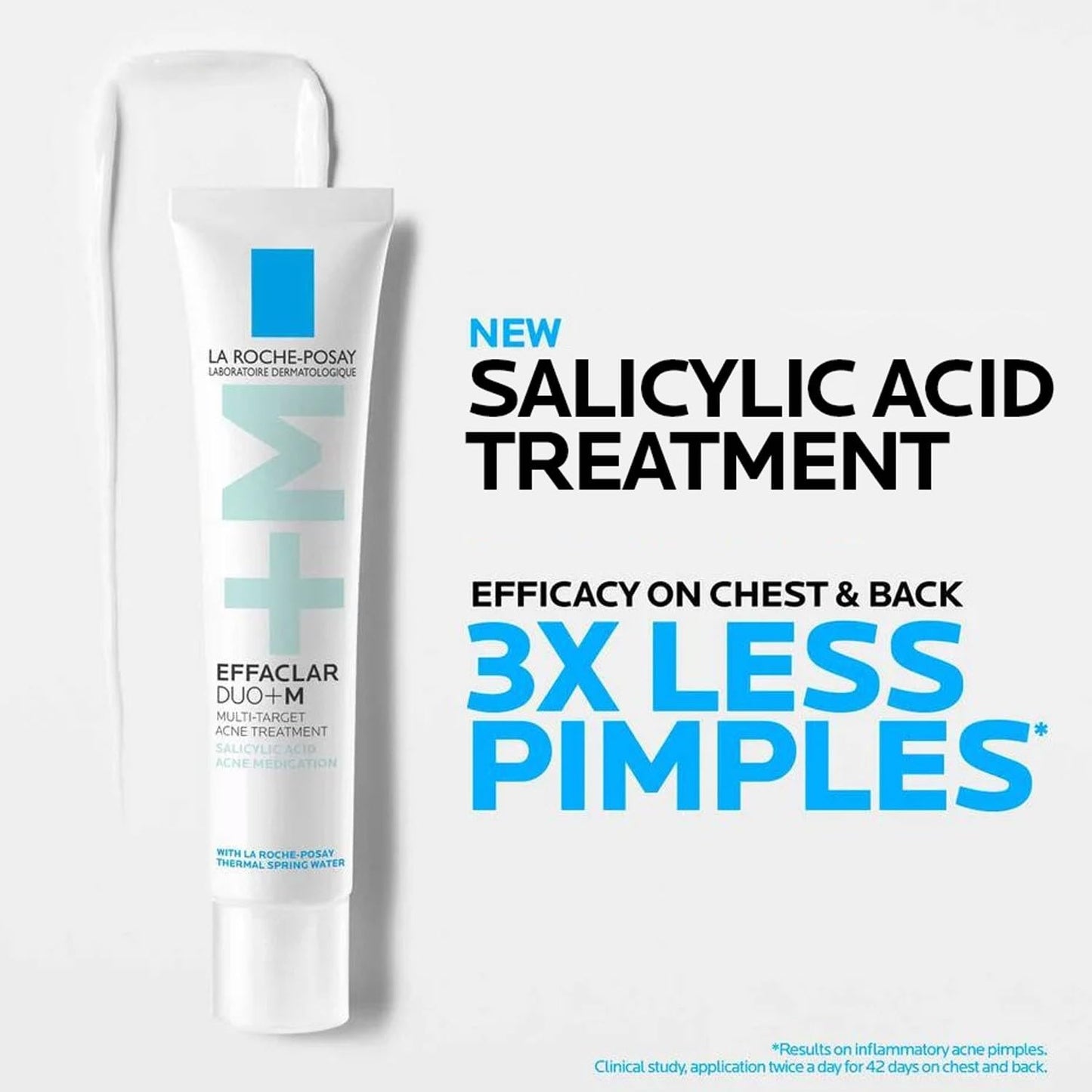 La Roche-Posay Effaclar Salicylic Acid Acne Treatment For Face, Mattifying Acne Gel Cream Spot Treatment for Blackheads, Whiteheads & Pores