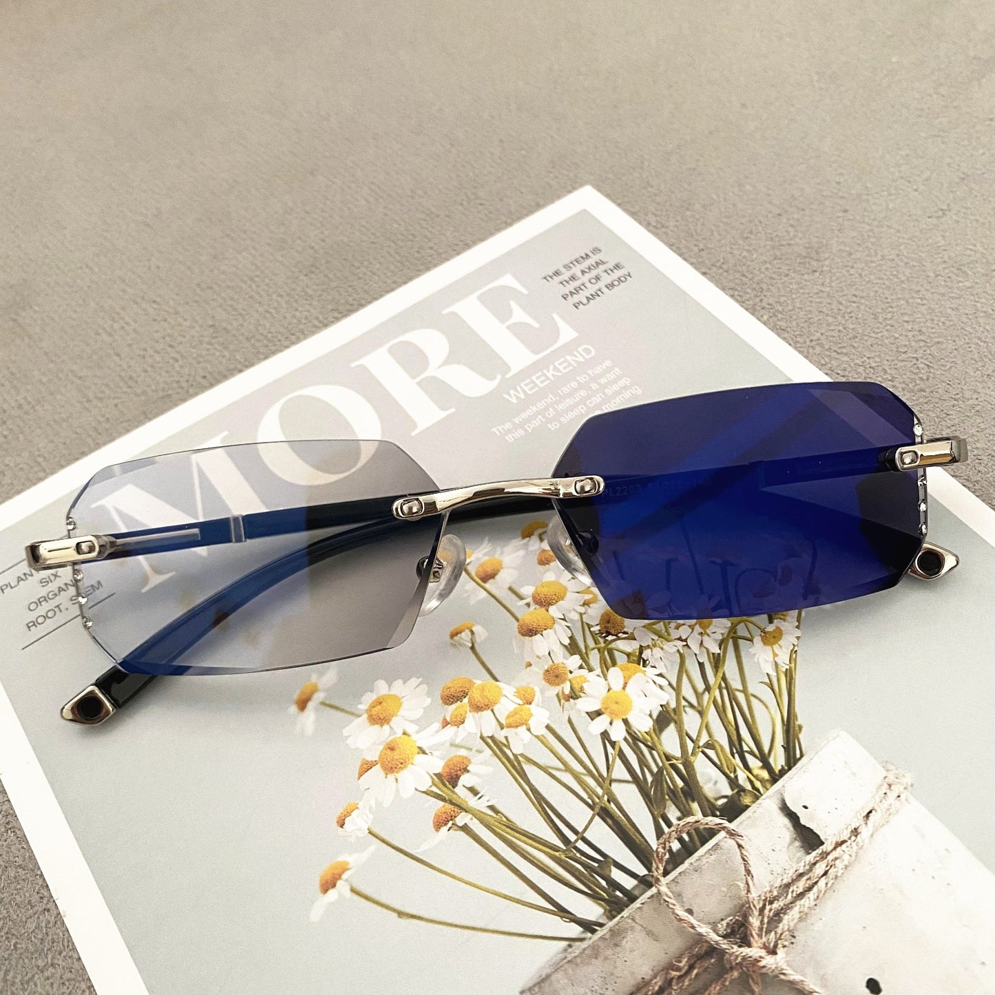 TR90 Diamond Side Scrap Photochromic, Anti-Blue Light Blocking & UV Protection Anti Glare Glasses