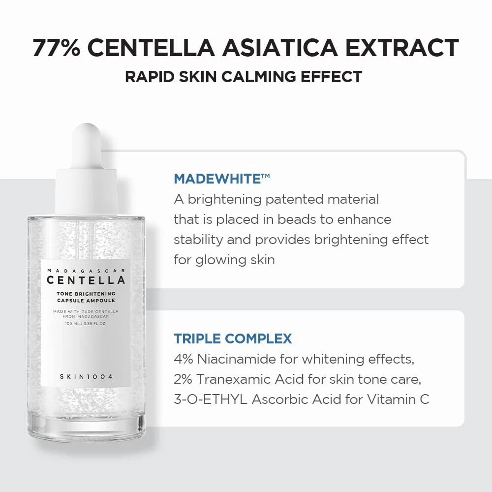 Centella Tone Brightening Capsule Ampoule (100ml) - Calming, Moisturizing & Brightening Ampoule