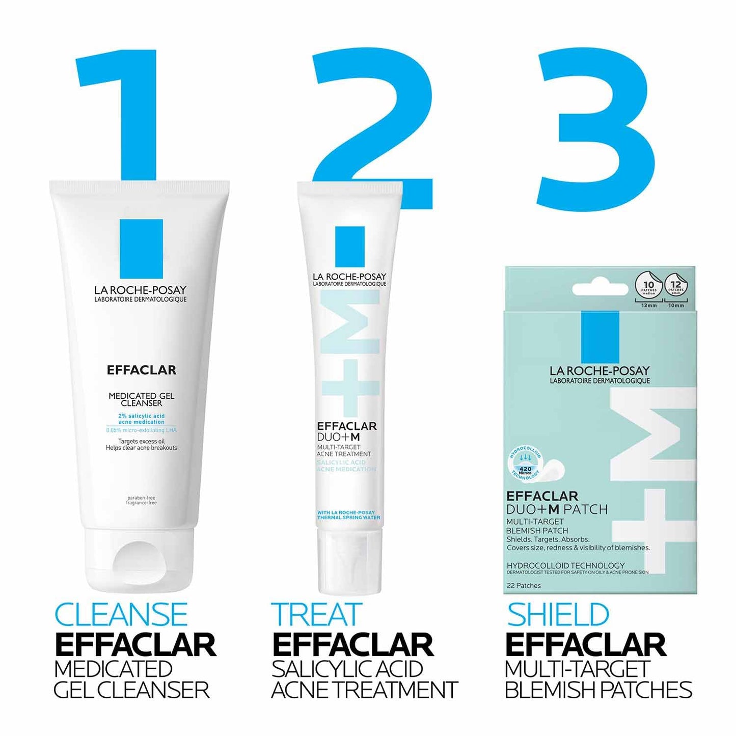 La Roche-Posay Effaclar Salicylic Acid Acne Treatment For Face, Mattifying Acne Gel Cream Spot Treatment for Blackheads, Whiteheads & Pores