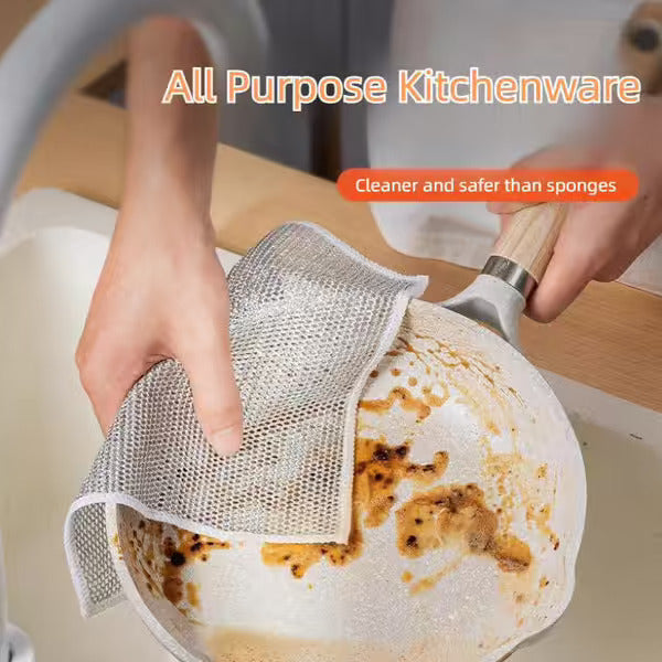 Multipurpose Wire Miracle Cleaning Cloths - 20 PCS