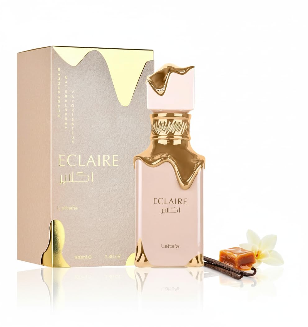 Lattafa Eclaire - Vanilla, Caramel, Sweet, Floral - Eau de Parfum Long-Lasting Fragrance for Women -  100 ml