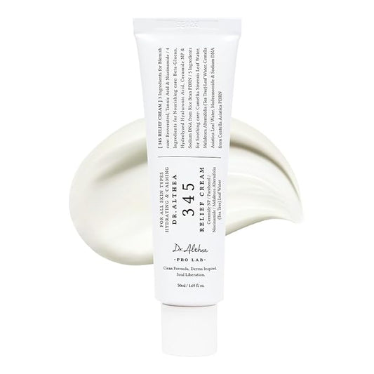 Dr.Althea 345 Relief Cream | Moisturizer for Soothing Recovery and Blemish Care with Tea Tree Leaf Water & Niacinamide