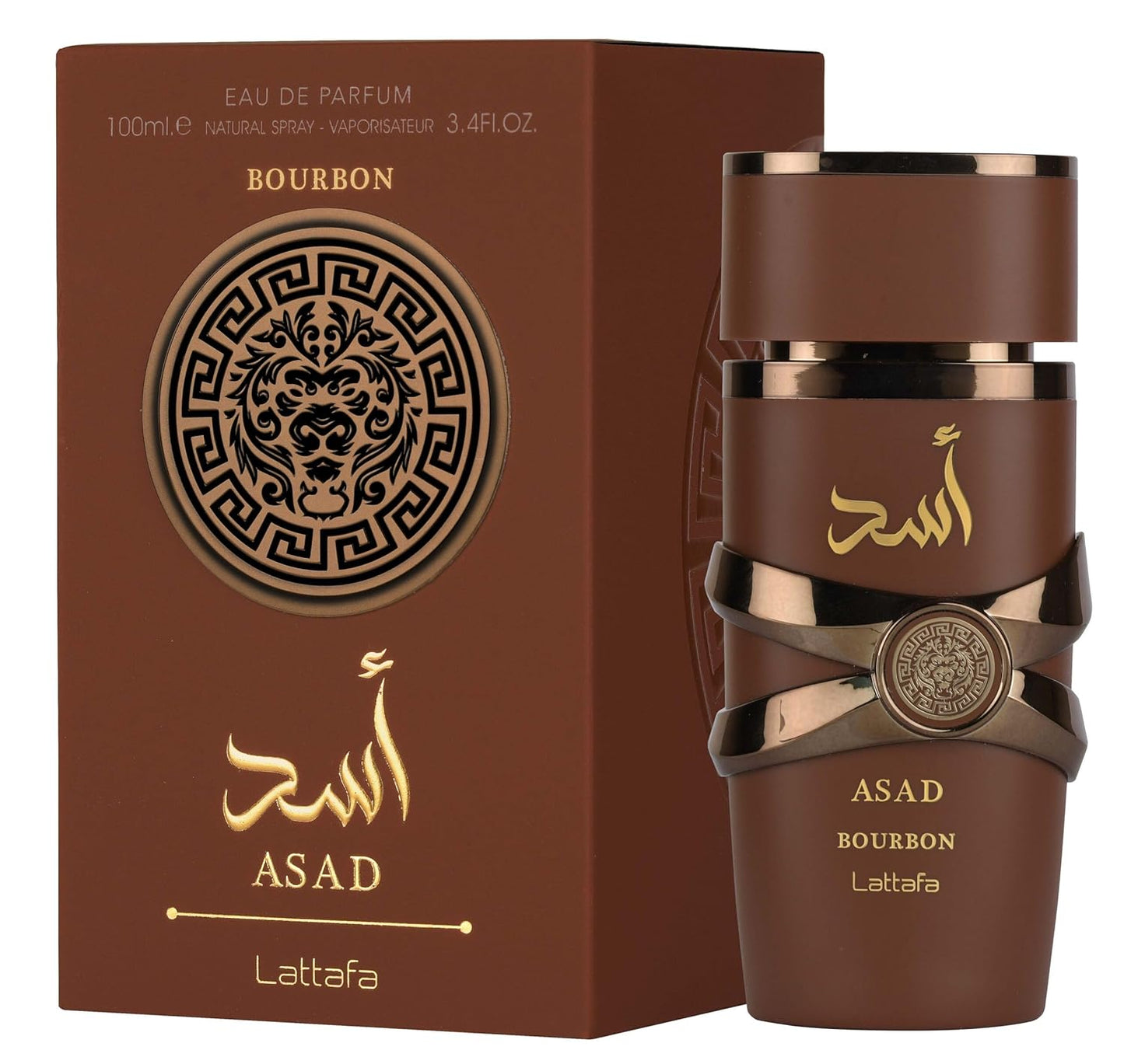 Lattafa Asad Bourbon for Unisex Eau de Parfum Spray -  100 ml