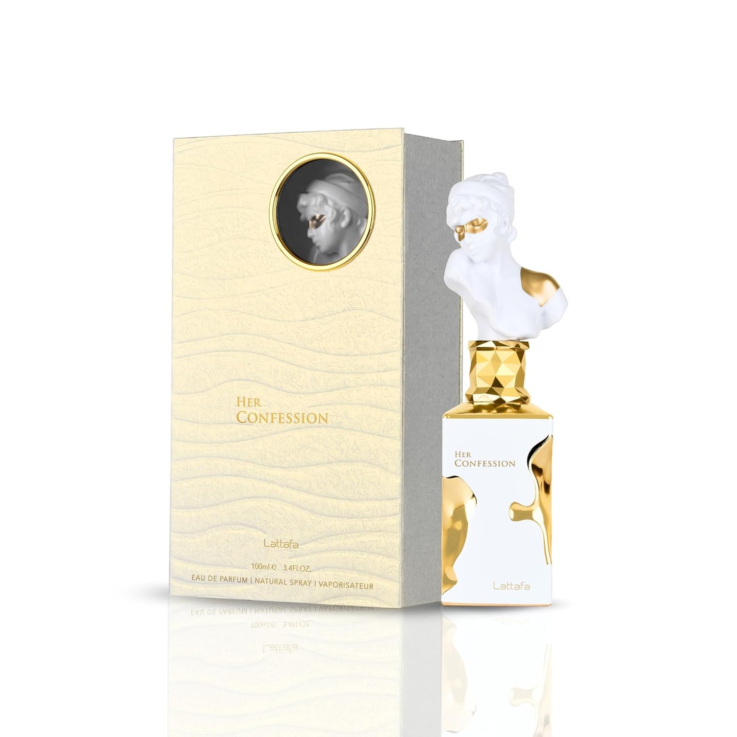 Lattafa Her Confession - Vanilla, Floral, Amber, Musk - Lasting Fragrance for Women - 100 ml