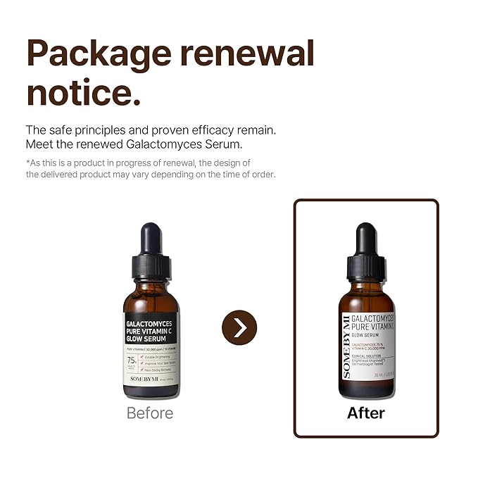 SOME BY MI Galactomyces Pure Vitamin C Glow Serum – For Brightening / Evening Skin Tone, Moisturising / Hydration & Improving Skin Texture