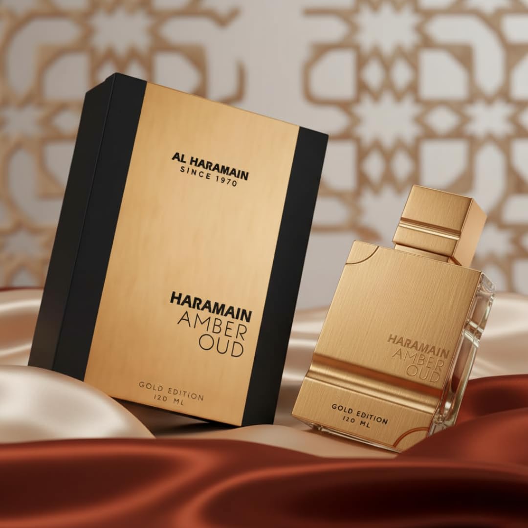 Al Haramain Amber Oud Gold Edition Parfum Spray - Unisex Arabian Perfume, Long-Lasting Amber Cologne with Refreshing & Sweet Fragrance - 60 mls