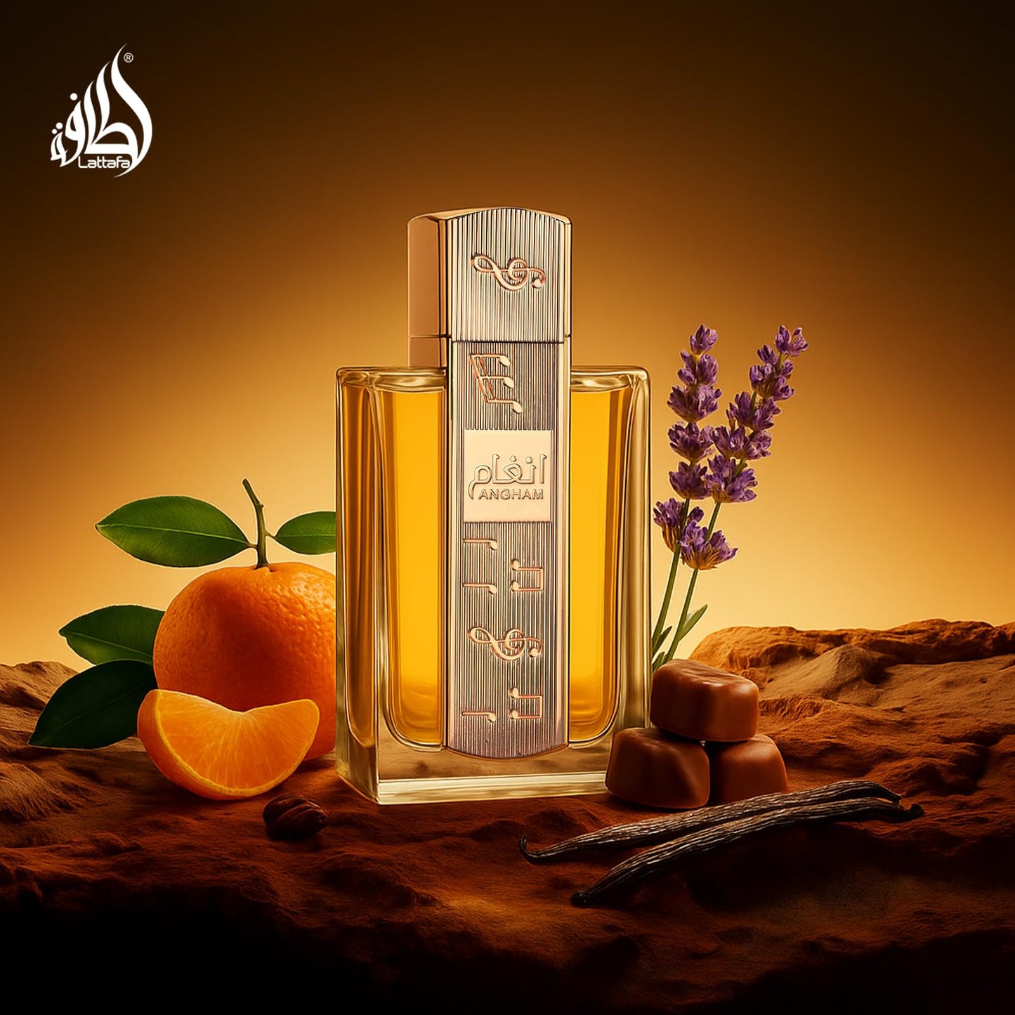 Lattafa Angham Perfume - Citrus, Lavender, Musk, Amber, Vanilla - Eau de Parfum Long-Lasting Fragrance for Unisex - 100 ml