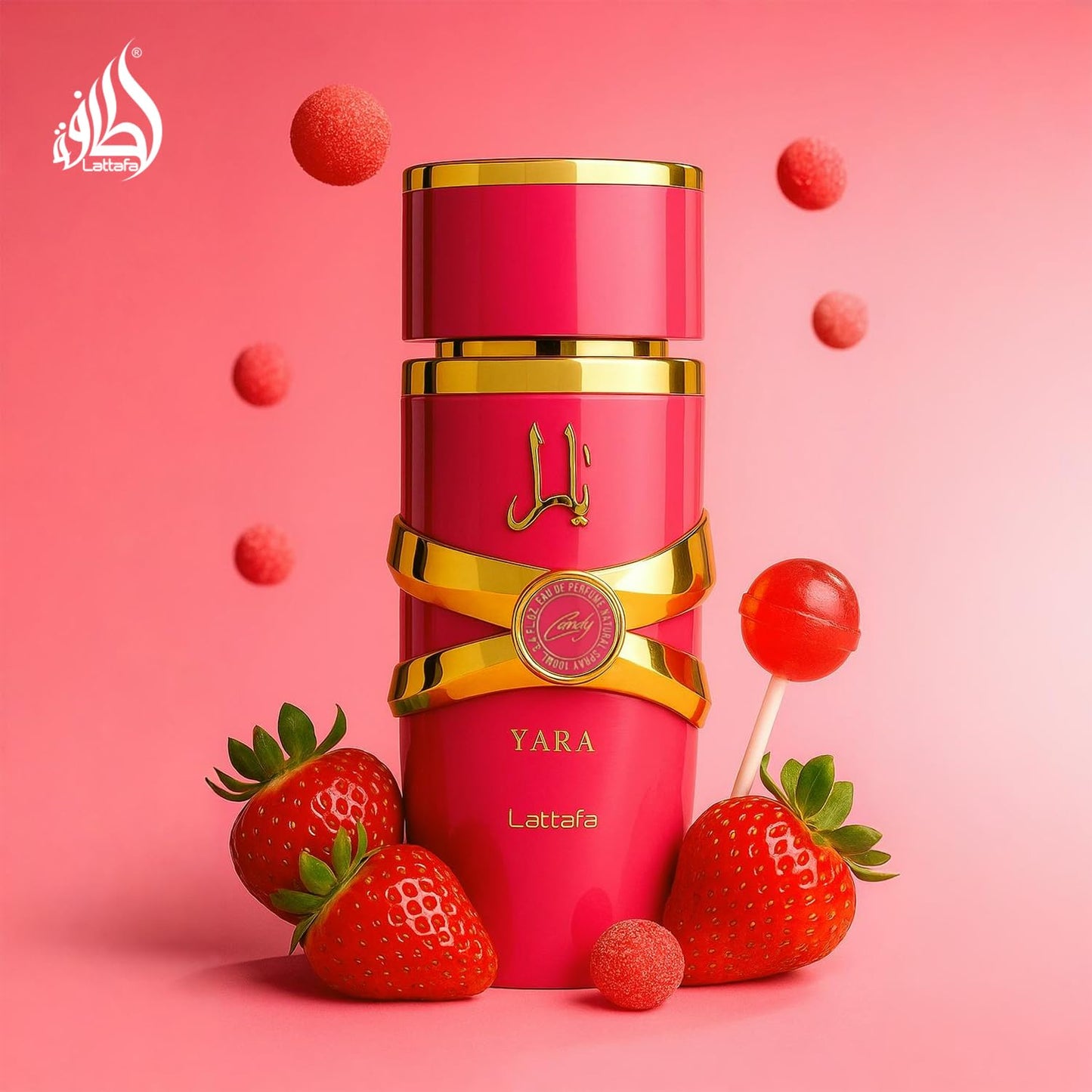 Lattafa Yara Candy - Vanilla, Fruity, Citrus, Floral - Eau de Parfum Long-Lasting Fragrance for Women - 100ml