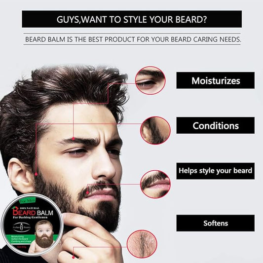Beard, Mustache & Eyebrow Hair Growth Oil - Deep Conditioning, Nourishing & Hydrating Oil for Healthy Growth- ( BUY 1 GET 1 FREE )