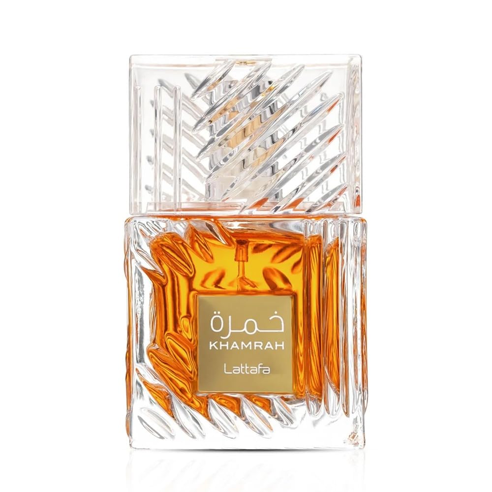 Lattafa Khamrah Perfume - Vanilla, Warm Spicy, Amber, Cinnamon - Eau de Parfum Long-Lasting Fragrance for Unisex - 100 ml