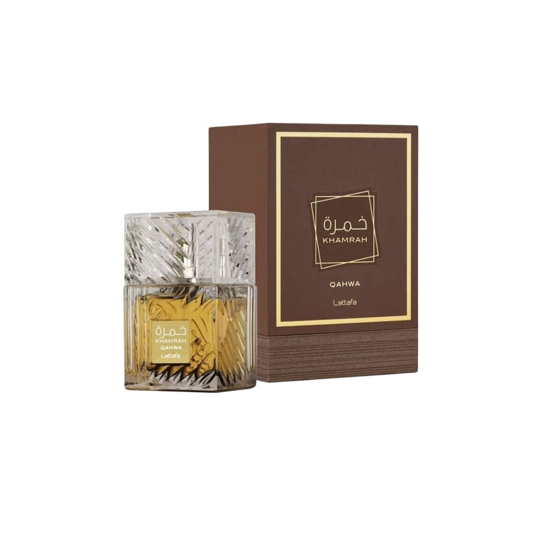 Lattafa Khamrah Qahwa Perfume - Vanilla, Warm Spicy, Cinnamon, Sweet - Eau de Parfum Long-Lasting Fragrance for Unisex - 100 ml