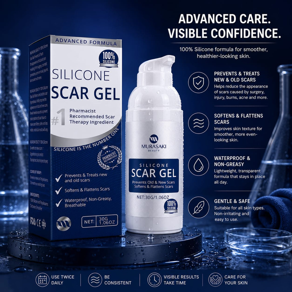 Advanced Silicone Scar Removal Gel