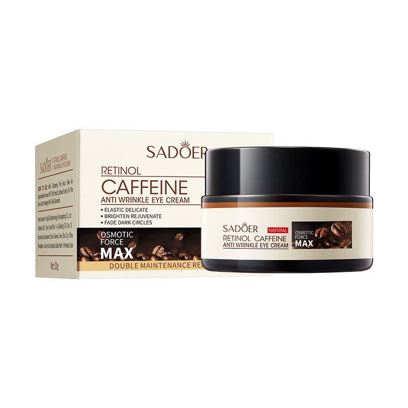 Retinol Caffeine Anti-Wrinkle Eye Cream- Anti-Aging Eye Cream for Dark Circles & Puffiness