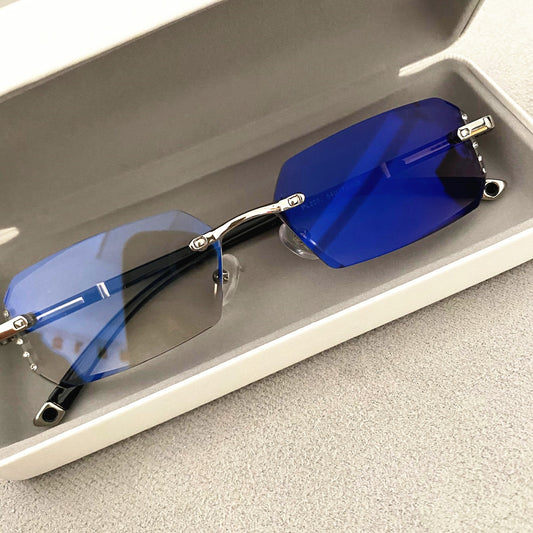 TR90 Diamond Side Scrap Photochromic, Anti-Blue Light Blocking & UV Protection Anti Glare Glasses