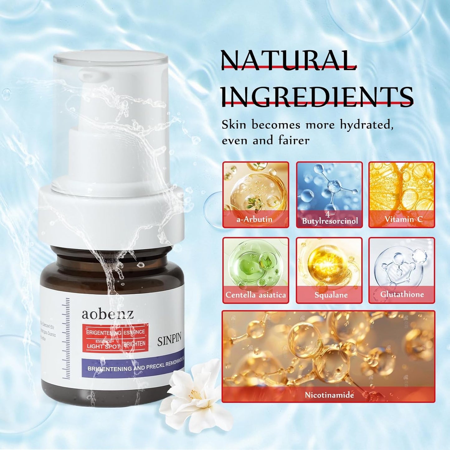 aobenz Dark Spot Remover Serum for Face & Body - Advanced Corrector Serum for Age, Melasma, Sun, Acne & Black Spots